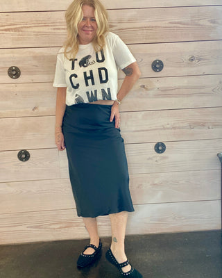 Z Supply Luxe Satin Midi Skirt