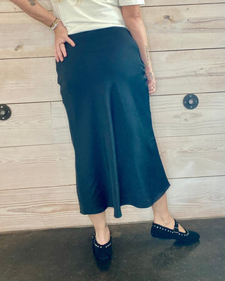 Z Supply Luxe Satin Midi Skirt