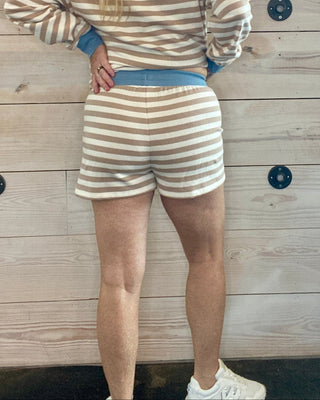 Z Supply Striped Signature Fleece Shorts