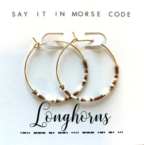 Longhorns Hoop Earrings