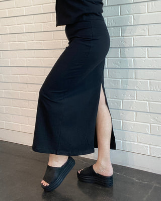 Gali Black Midi Skirt