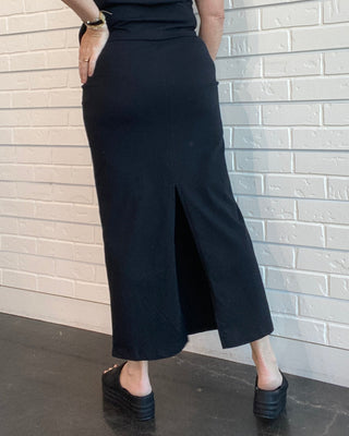 Gali Black Midi Skirt