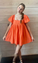 Load image into Gallery viewer, Tangerine Babydoll Dress