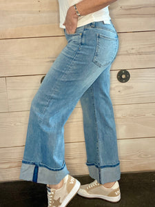 Meg Cuffed Wide Leg Jeans