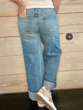 Load image into Gallery viewer, Meg Cuffed Wide Leg Jeans