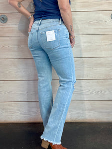 Pamper High Rise Slim Straight Jeans