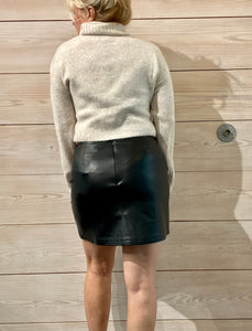 Ciera Faux Leather Skirt
