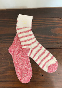 Plush Stripe Socks 2-pack