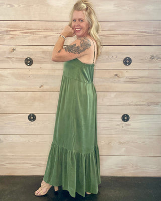 Chaser Green Maxi Dress