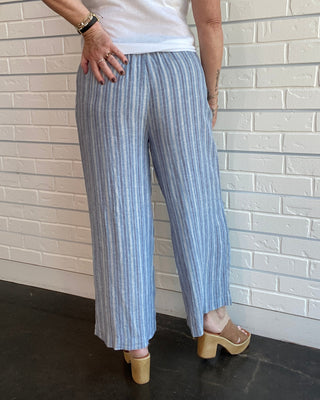 The Perfect Indigo Striped Pant