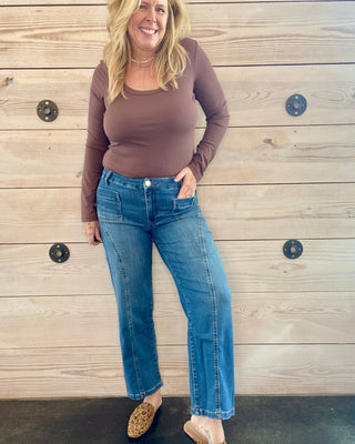 KUT Charlotte Patch Pocket Jeans