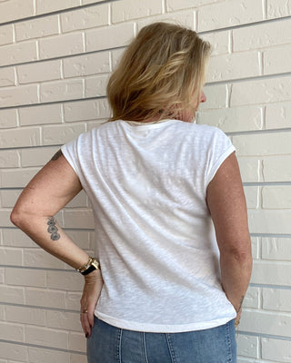 Sol Slub White Tank