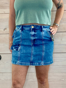 Zoe Denim Mini Skirt