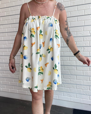 Limonata Breeze Tie-Back Mini Dress