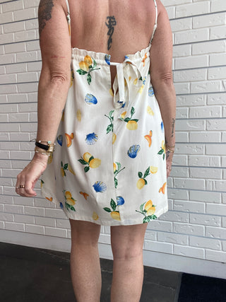 Limonata Breeze Tie-Back Mini Dress