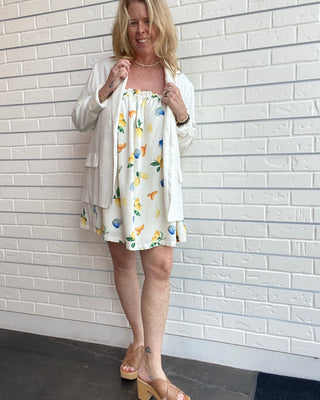 Limonata Breeze Tie-Back Mini Dress