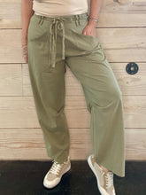 Load image into Gallery viewer, Faded Olive Knit Pants