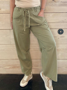 Faded Olive Knit Pants