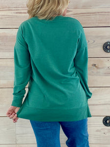 Modern V-neck Weekender Botanical Green