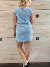 Load image into Gallery viewer, Paxton Knit Denim Jersey Mini Dress