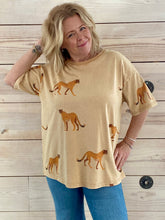 Load image into Gallery viewer, Cheetah Print Cotton Top