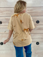 Load image into Gallery viewer, Cheetah Print Cotton Top
