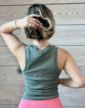 Load image into Gallery viewer, Sirena Rib Tank in Evergreen