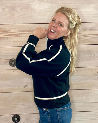 Z Supply Turtleneck Half-Zip Sweater