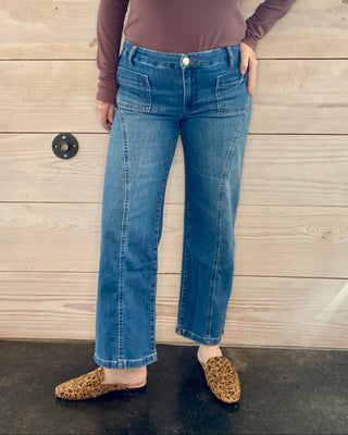 KUT Charlotte Patch Pocket Jeans