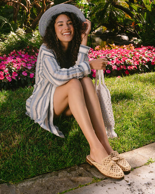 Layce Raffia Mule