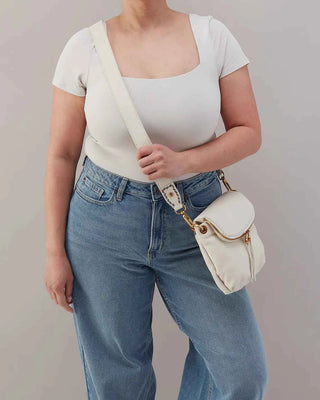 Fern Zip-Flap Crossbody - Coastal Cloud Pebbled Leather