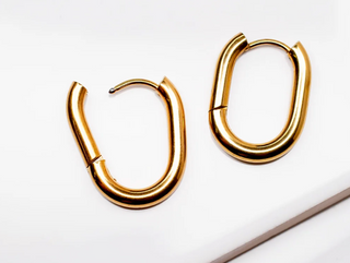 Grayling Huggie Oval Earrings