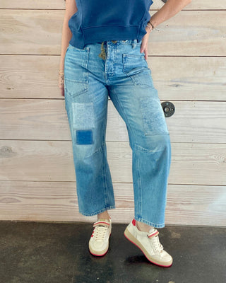 Moxie Low Slung Barrel Jeans
