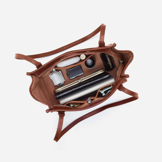 Expedition Small Tote Bag - Patina Brown Leather