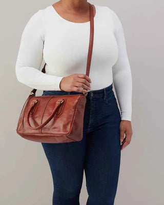 Expedition Satchel Bag - Patina Brown Leather