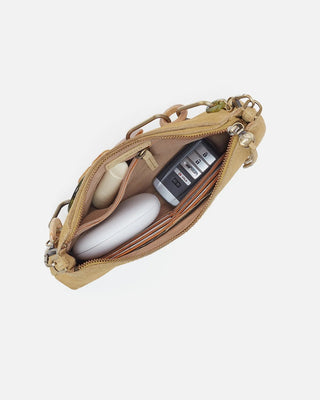 Darcy Crossbody with Charm in Suede Leather | Twilight Fern