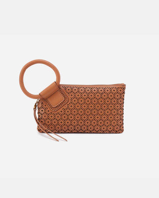 Sable Wristlet Bag - Canyon Petal Sun-Perf Leather