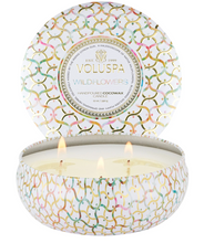 Load image into Gallery viewer, Wildflowers 3 Wick Candle
