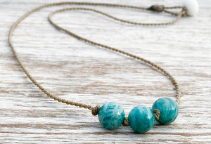 Amazonite Triples Necklace