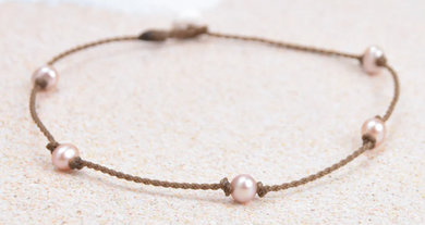 Blush Pearl Oval Anklet