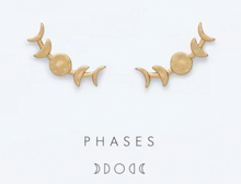 Load image into Gallery viewer, Phases Earring Climbers in Silver