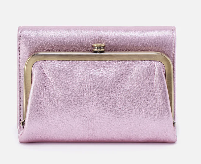 Robin Wallet in Metallic Pink