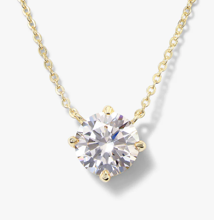 The Monarch Round Cut Necklace