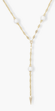 Load image into Gallery viewer, Perfect Pearl Drop Lariat Necklace