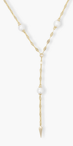 Perfect Pearl Drop Lariat Necklace