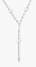 Load image into Gallery viewer, Perfect Pearl Drop Lariat Necklace