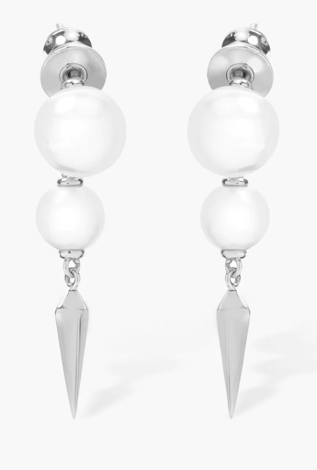 Perfect Pearl Drop Spike Earrings