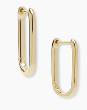 Load image into Gallery viewer, Carrie Chain Huggie Earrings