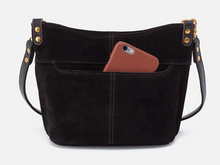 Load image into Gallery viewer, Pier Small Crossbody in Suede Black