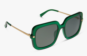 Sandra Polarized Palm Green Sunglasses